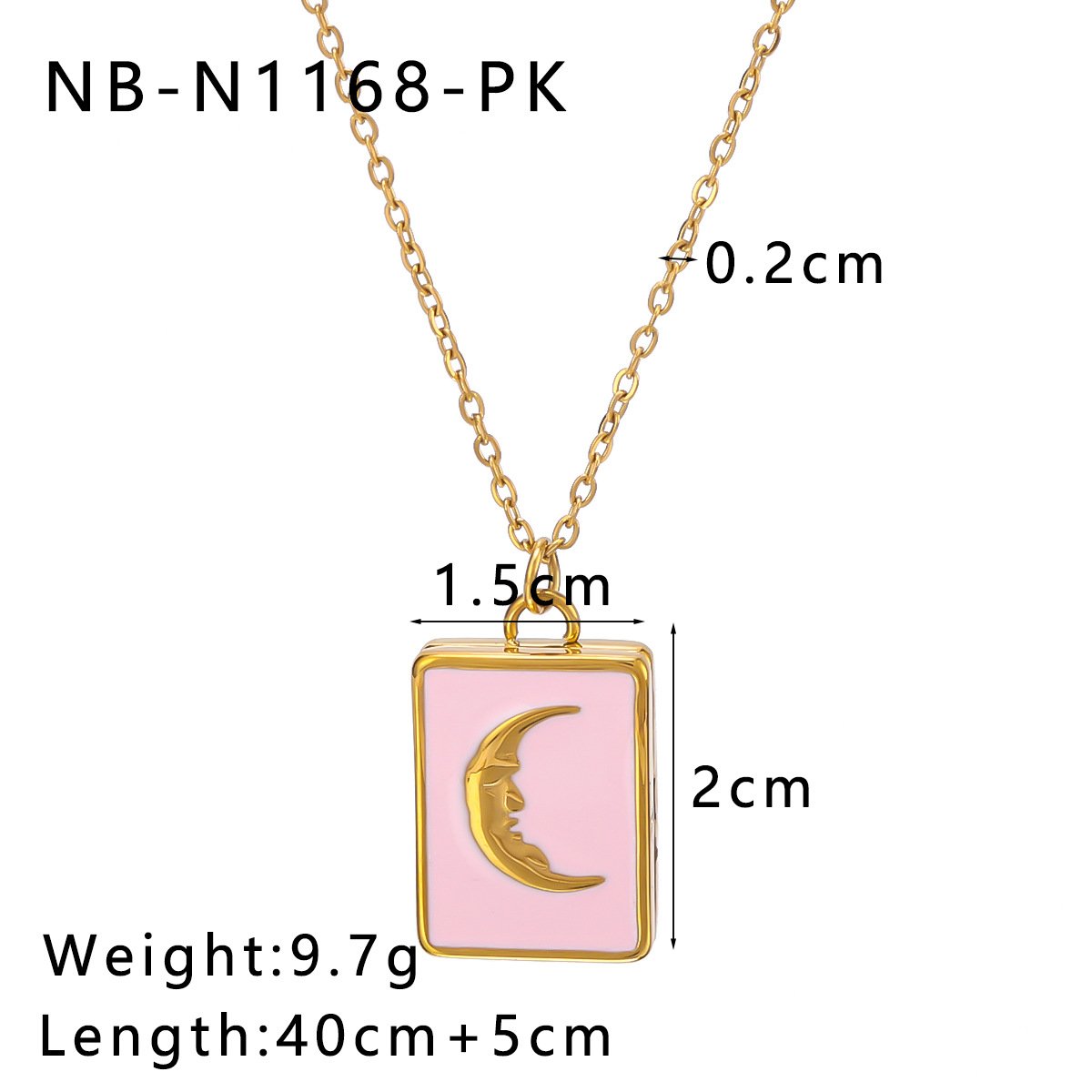 Stainless Steel Heart Enamel Jewelry Pendant Wholesale product image