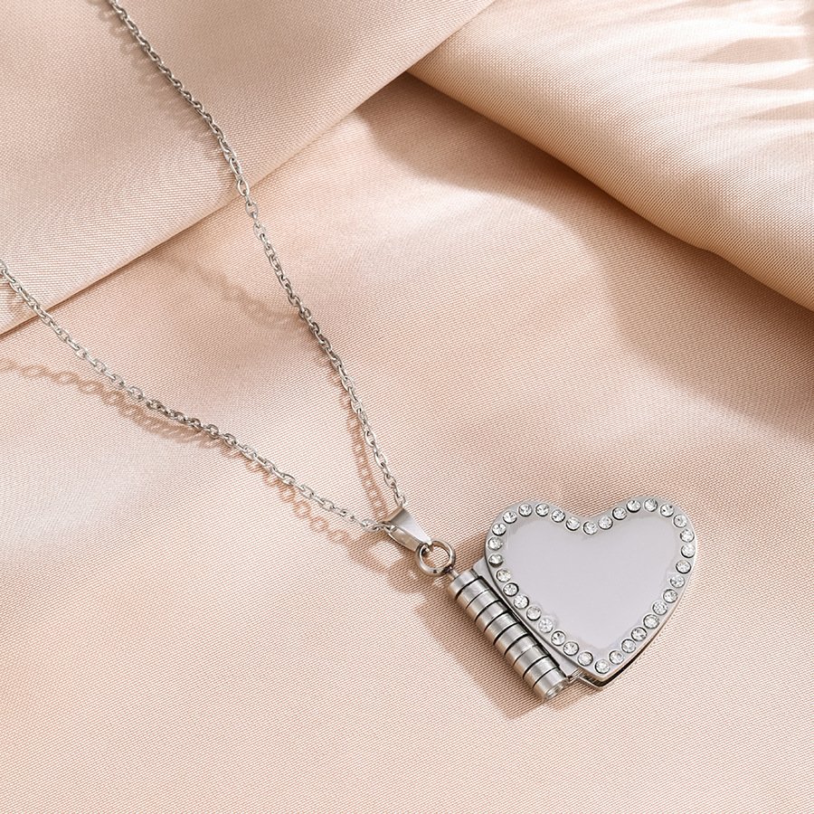 Stainless Steel CZ Heart Pendant Wholesale product image