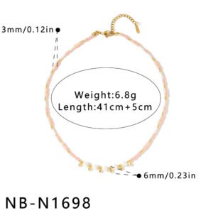 Stainless Steel Pearl Necklace Style DM5030275 Wholesale product image