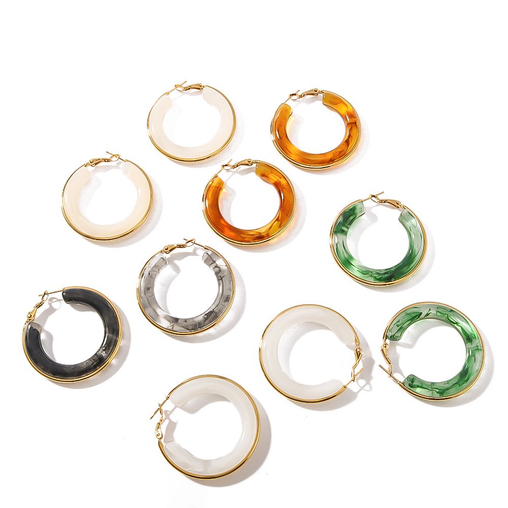 Stainless Steel Hollow Earrings Style DM5030039 Wholesale product image