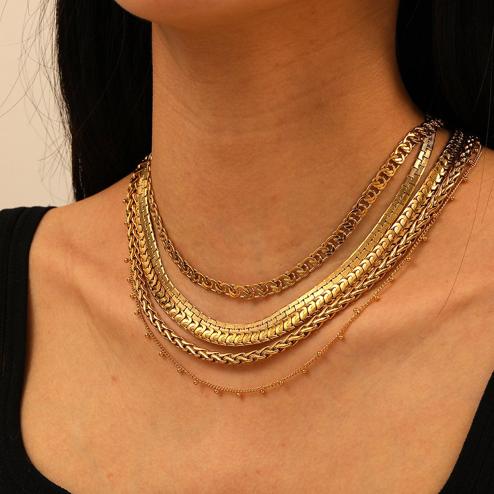 Stainless Steel Hollow Necklace Wholesale product image