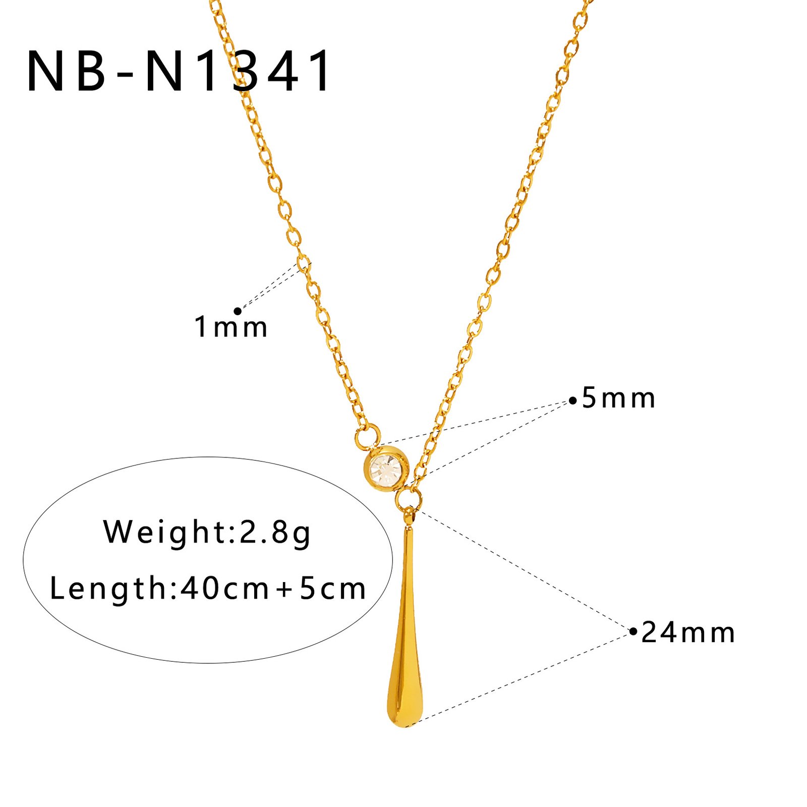 CZ Heart Geometric Minimalist Jewelry Necklace Wholesale product image