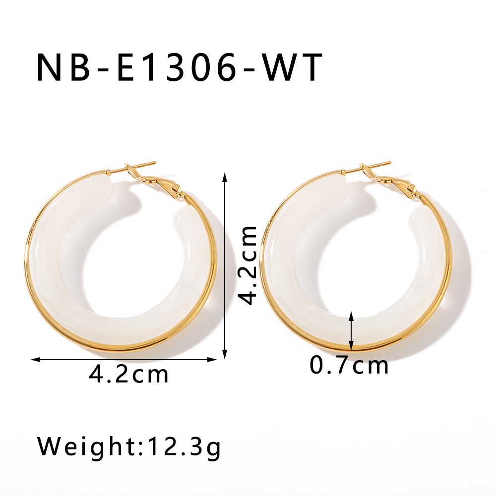 Stainless Steel Hollow Earrings Style DM5030039 Wholesale product image