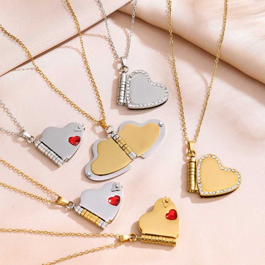 Stainless Steel CZ Heart Pendant Wholesale product image