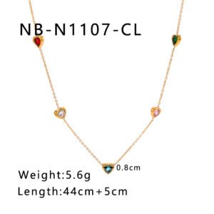 Stainless Steel Heart Minimalist Necklace Wholesale product image