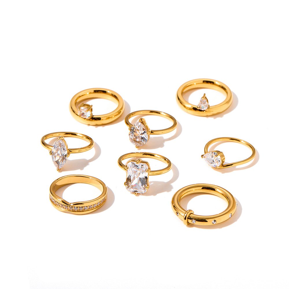 Stainless Steel CZ Ring Style DM5030059 Wholesale product image