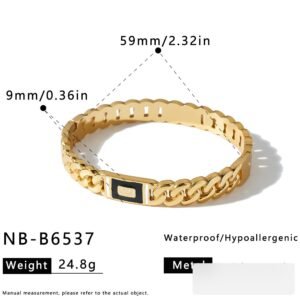 Stainless Steel Vintage Enamel Bangle Wholesale product image