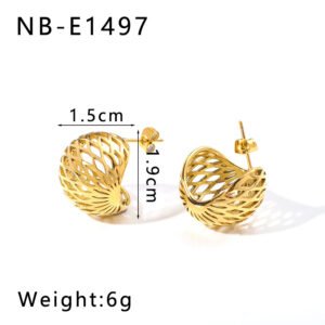 Stainless Steel Hollow Earrings Style DM5030169 Wholesale product image