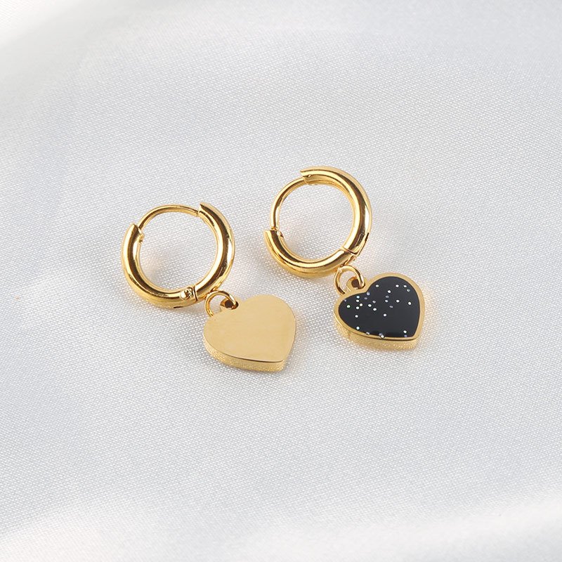 8mm Heart Nail Earrings Wholesale product image