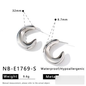 Stainless Steel Irregular Minimalist Earrings Style DM5030055 Wholesale product image