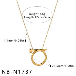 Stainless Steel Minimalist Necklace Style DM5030232 Wholesale product image