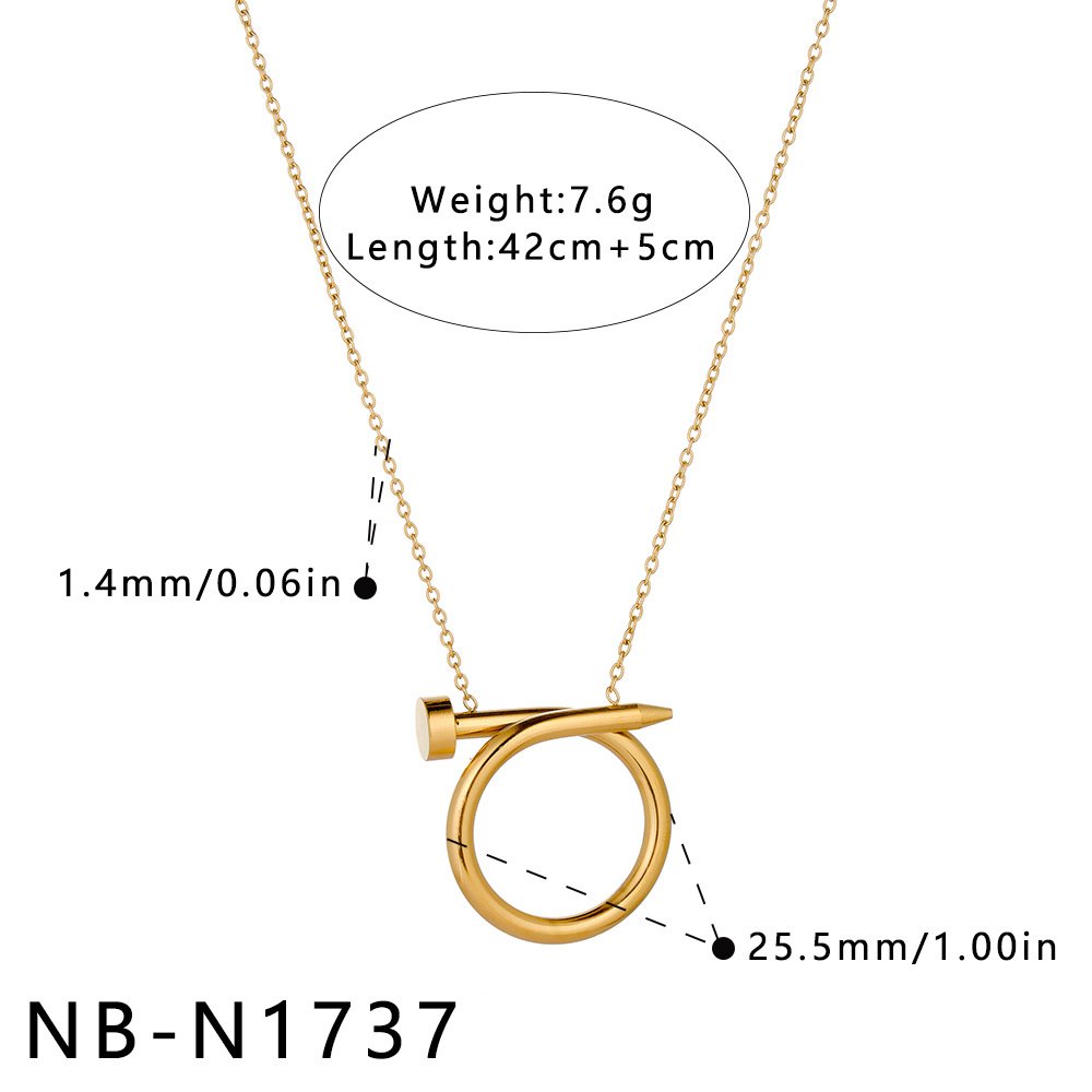 Stainless Steel Minimalist Necklace Style DM5030232 Wholesale product image