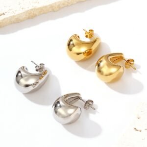 Stainless Steel Heart Earrings Style DMEH0118 Wholesale product image