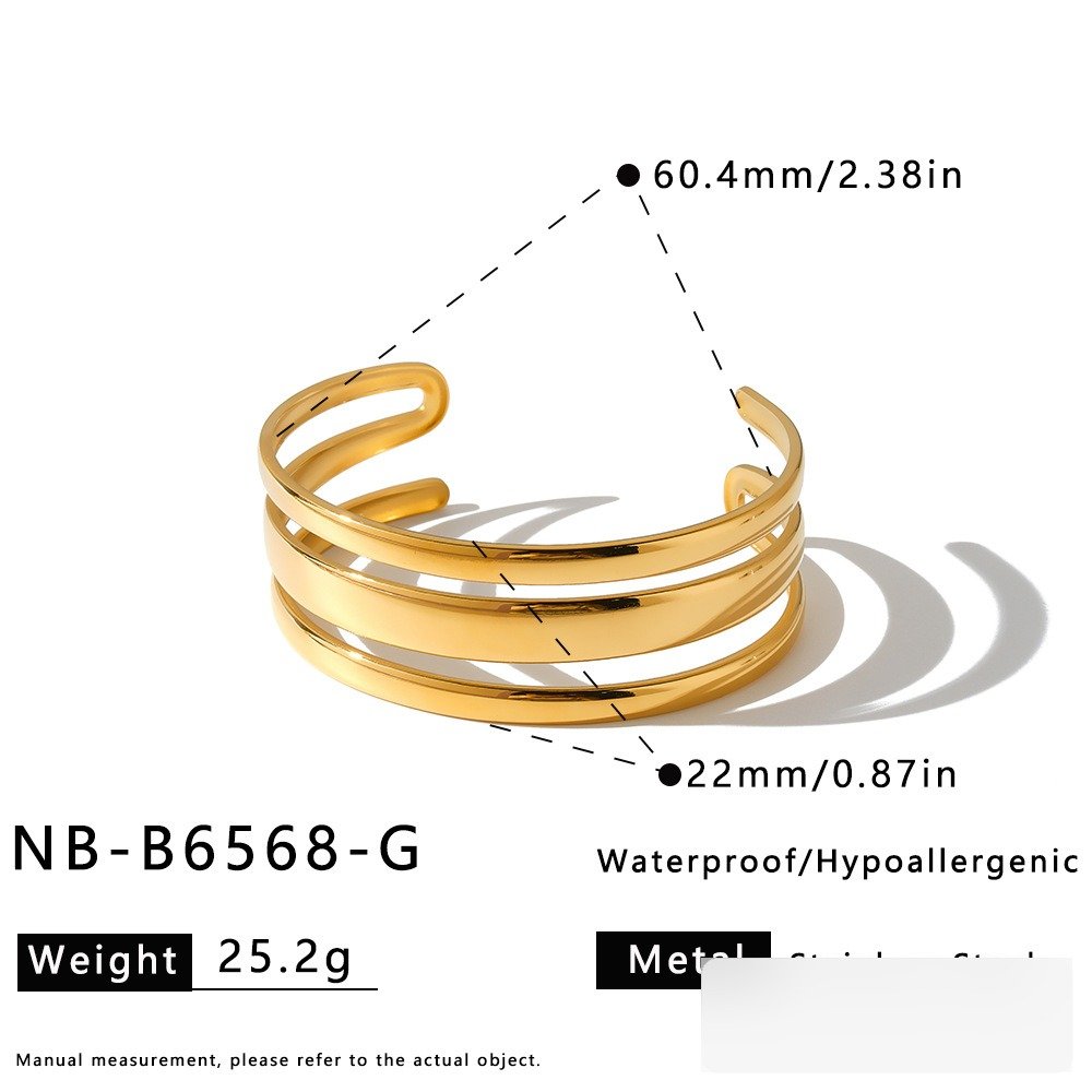 Stainless Steel Geometric Minimalist Bangle Wholesale product image