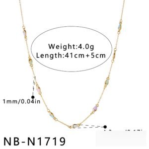 Stainless Steel Heart Enamel Jewelry Necklace Wholesale product image