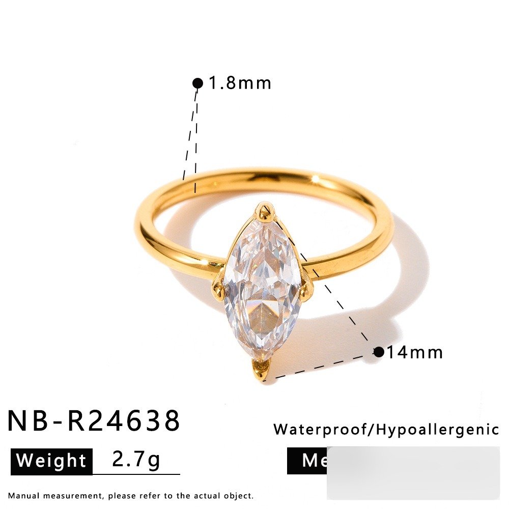 Stainless Steel CZ Ring Style DM5030059 Wholesale product image