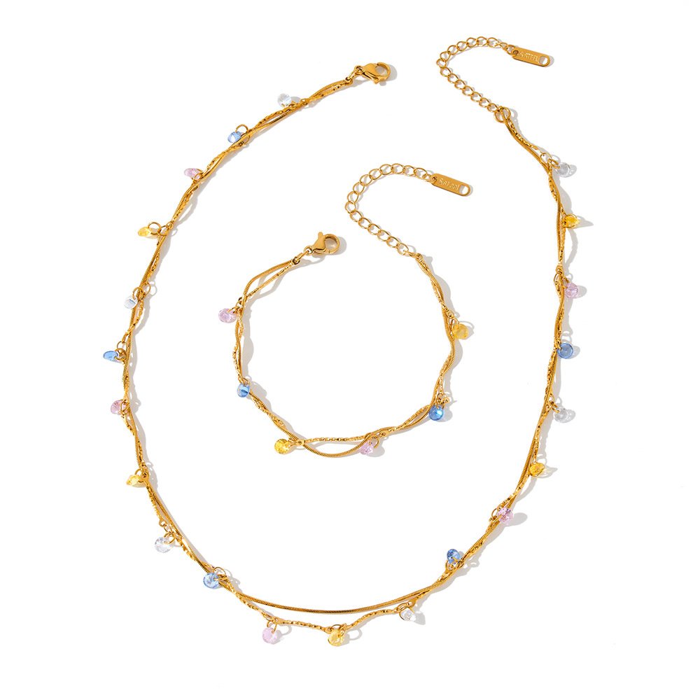 Stainless Steel CZ Jewelry Bracelet Wholesale product image