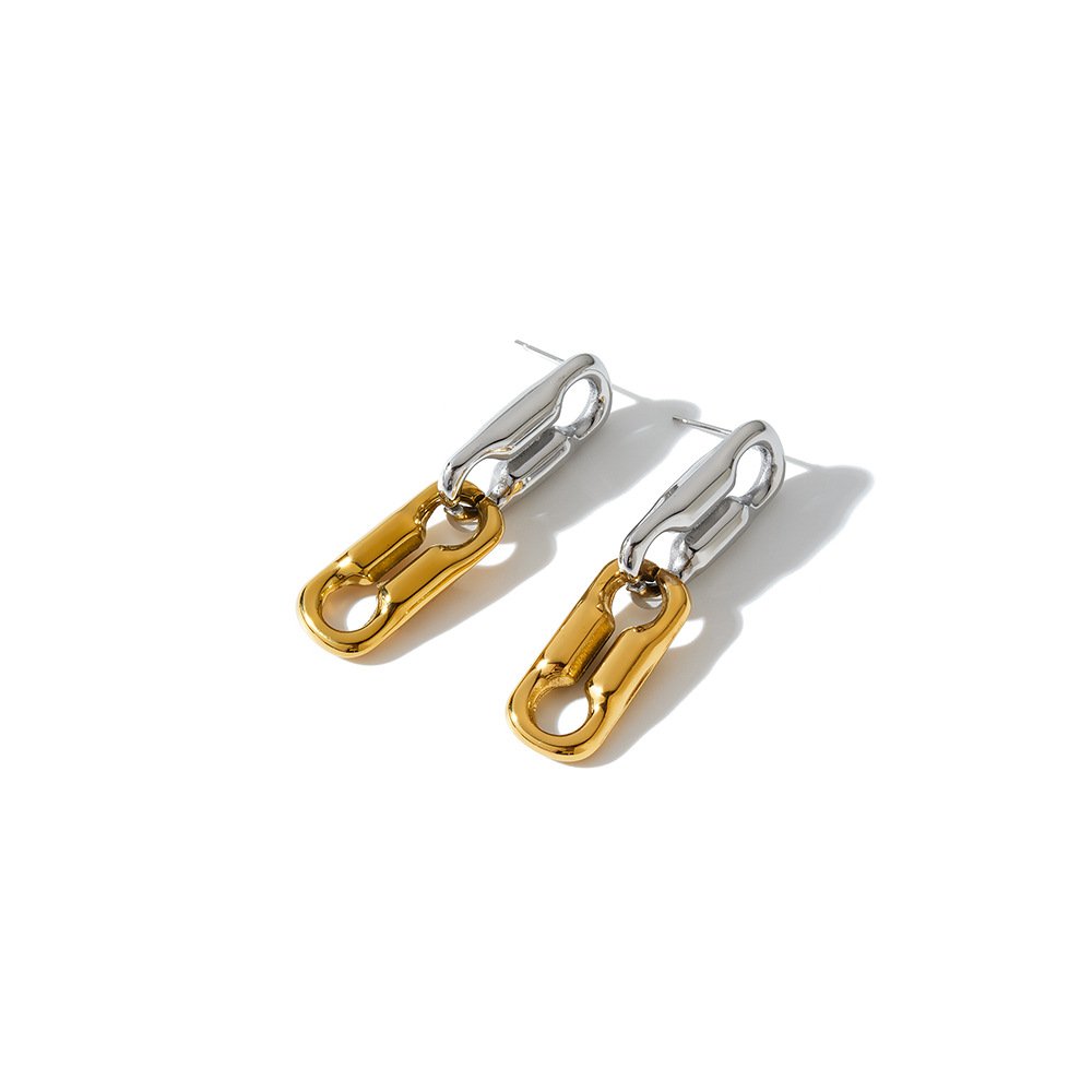 Stainless Steel Geometric Minimalist Earrings Style DM5030045 Wholesale product image