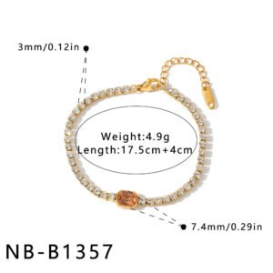 Stainless Steel CZ Minimalist Bracelet Style DM5030032 Wholesale product image