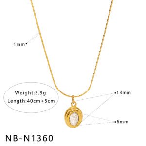 CZ Heart Geometric Minimalist Jewelry Necklace Wholesale product image
