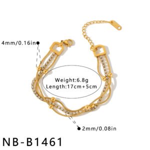 Stainless Steel CZ Bracelet Wholesale product image