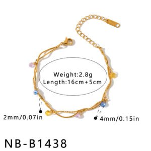 Stainless Steel CZ Jewelry Bracelet Wholesale product image