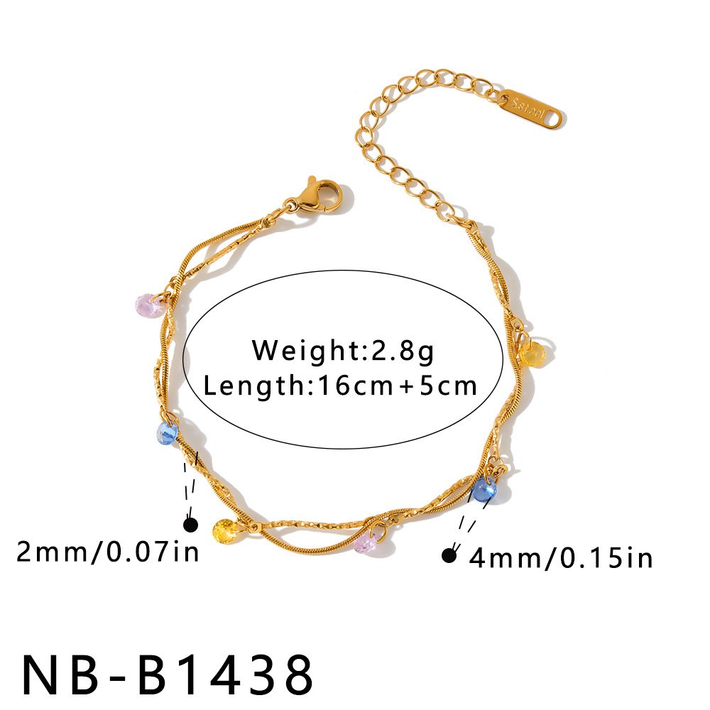 Stainless Steel CZ Jewelry Bracelet Wholesale product image
