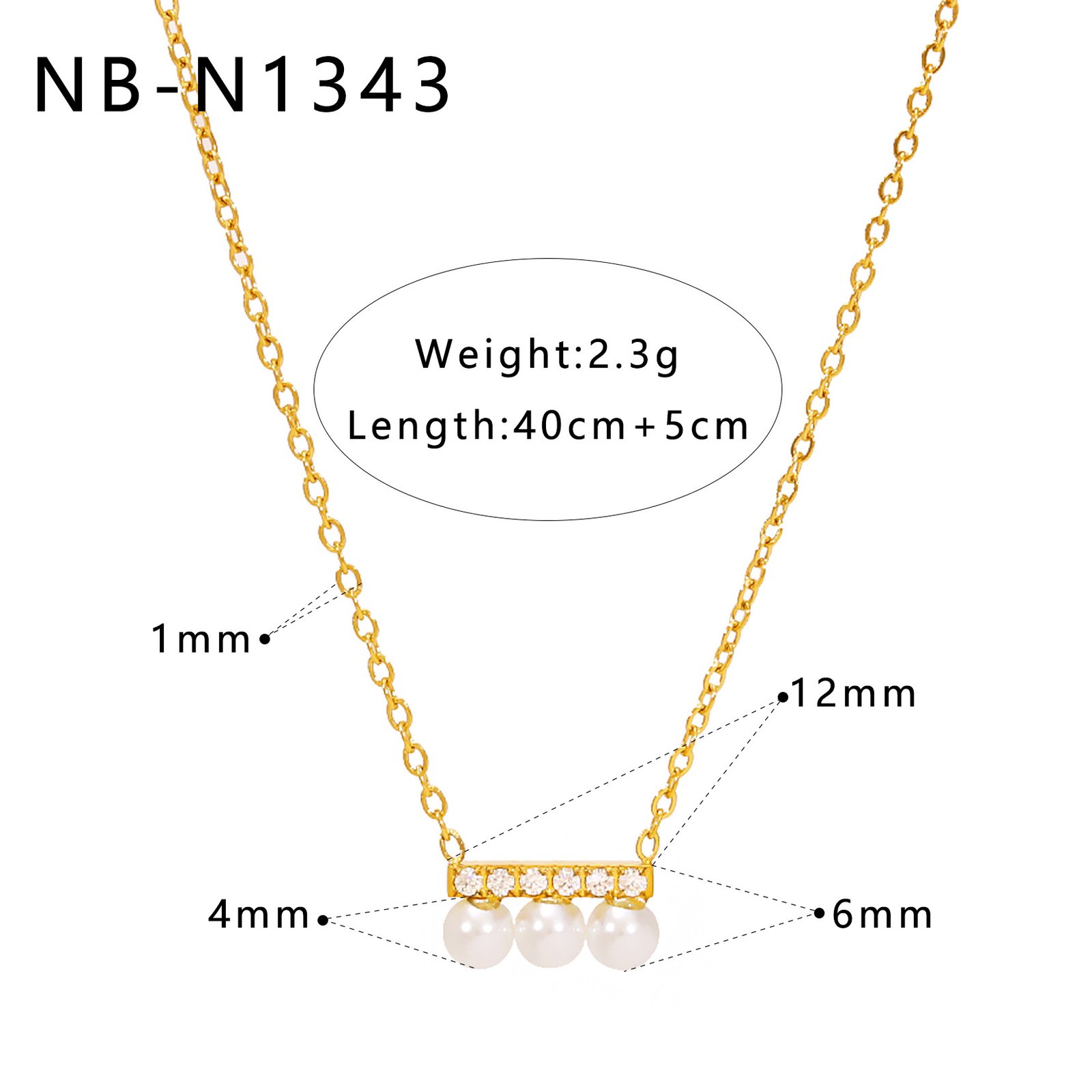 CZ Heart Geometric Minimalist Jewelry Necklace Wholesale product image