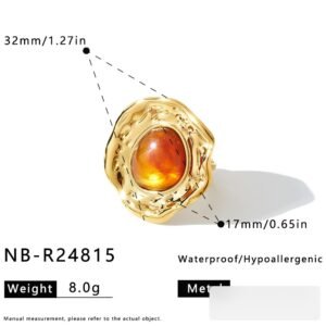 Stainless Steel Irregular Ring Style DM5030113 Wholesale product image