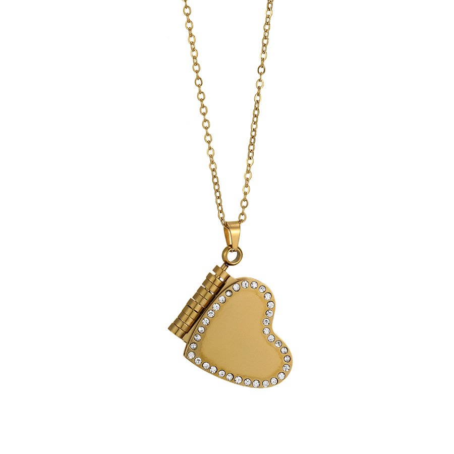 Stainless Steel CZ Heart Pendant Wholesale product image