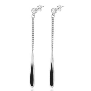 Stainless Steel CZ Enamel Earrings Wholesale product image