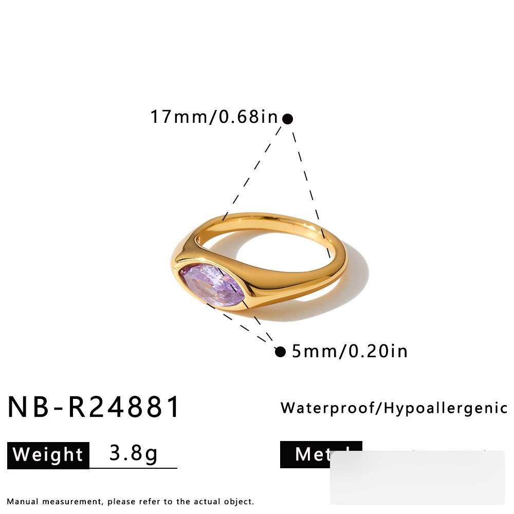 Stainless Steel CZ Geometric Minimalist Ring Style DM5030265 Wholesale product image