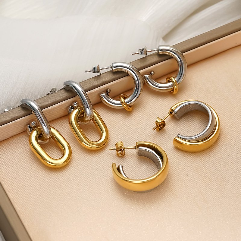 Stainless Steel Earrings Style DMEH0064 Wholesale product image