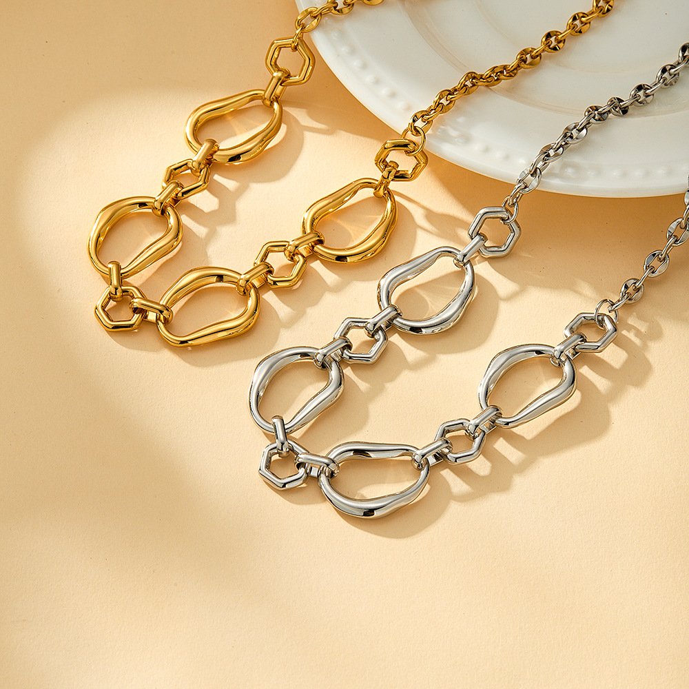 Stainless Steel Geometric Minimalist Necklace Style DM5030062 Wholesale product image
