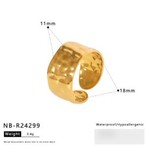 Stainless Steel Geometric Open Ring Style DM5030155 Wholesale product image