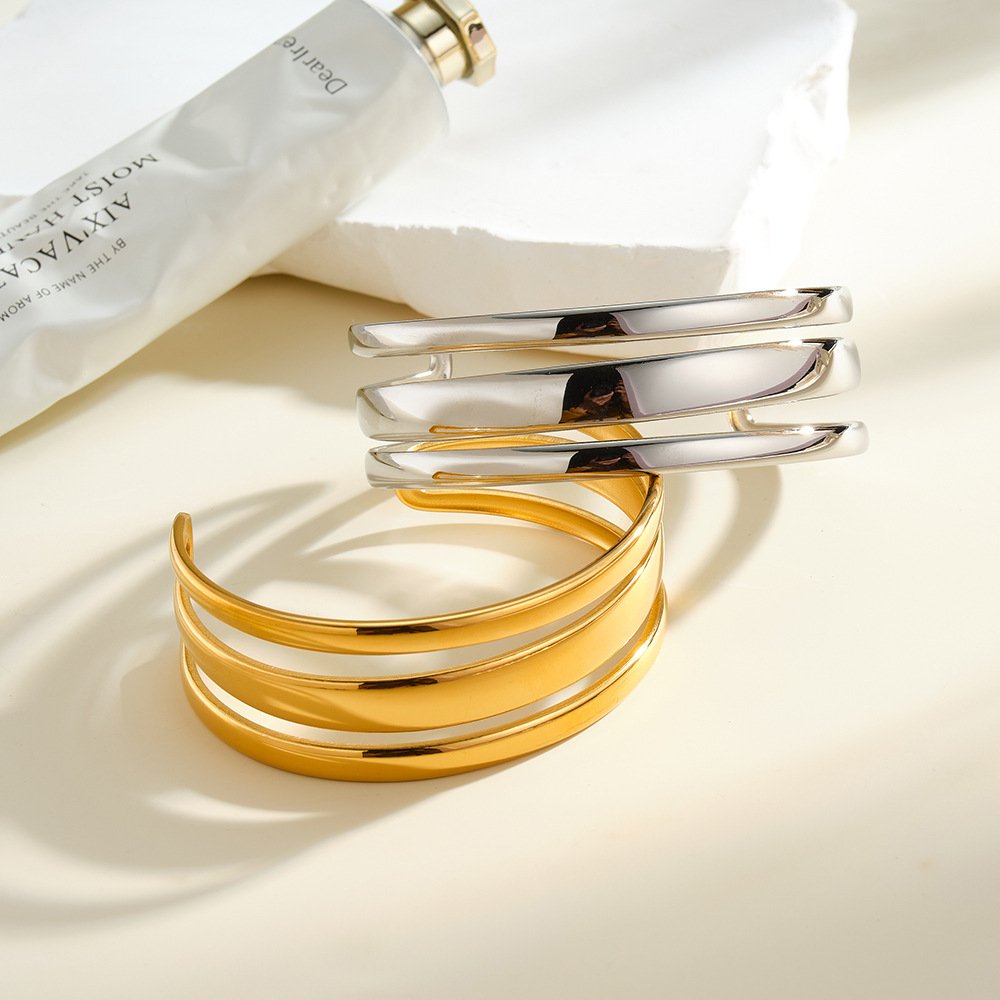 Stainless Steel Geometric Minimalist Bangle Wholesale product image