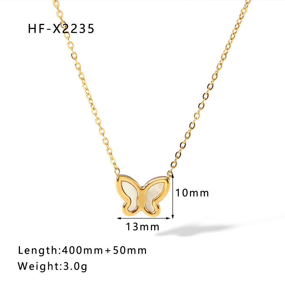 Stainless Steel Pearl Shell Heart Necklace Wholesale product image