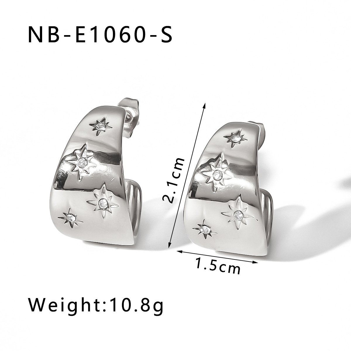 CZ Vintage Minimalist Earrings Wholesale product image