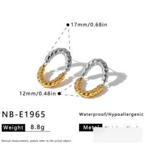 Stainless Steel Geometric Irregular Earrings Style DM5030295 Wholesale product image