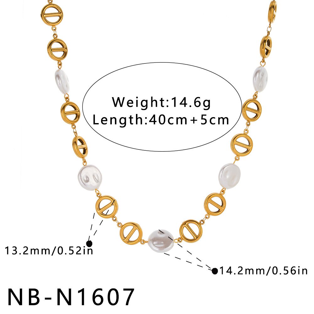 Stainless Steel Pearl CZ Minimalist Jewelry Bracelet Wholesale product image