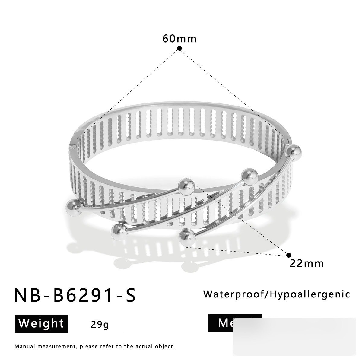 Stainless Steel Flower Geometric Vintage Minimalist Bangle Wholesale product image