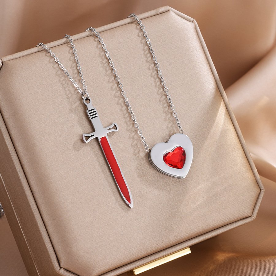 Stainless Steel Heart Jewelry Pendant Style S0750011 Wholesale product image