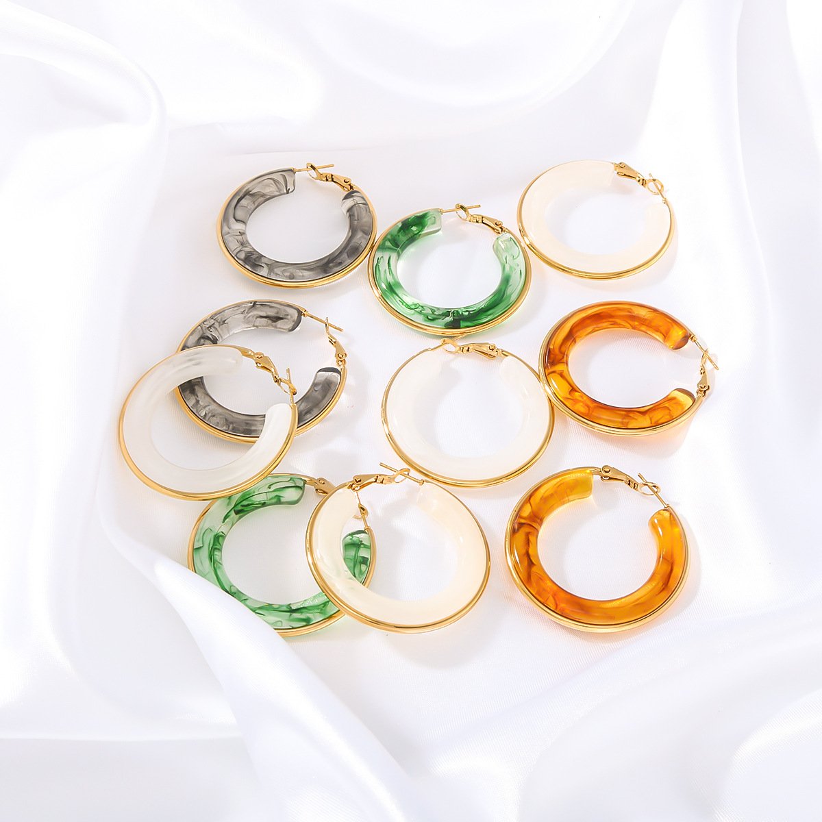 Stainless Steel Hollow Earrings Style DM5030039 Wholesale product image
