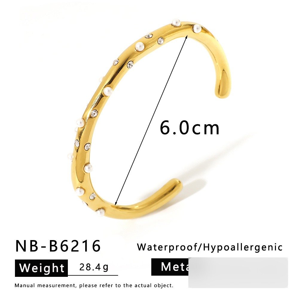 Stainless Steel CZ Minimalist Bangle Style DM5030014 Wholesale product image