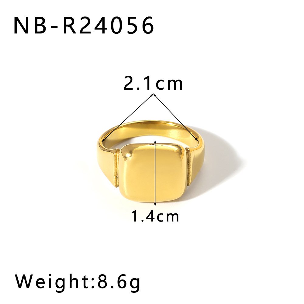 Stainless Steel Hollow Open Ring Wholesale product image