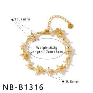 316L Stainless Steel CZ Bracelet Wholesale product image