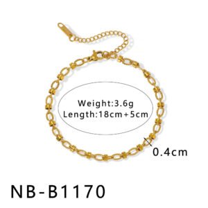Stainless Steel Flower Hollow Bracelet Wholesale product image