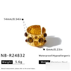 Stainless Steel Pearl Minimalist Ring Style DM5030199 Wholesale product image