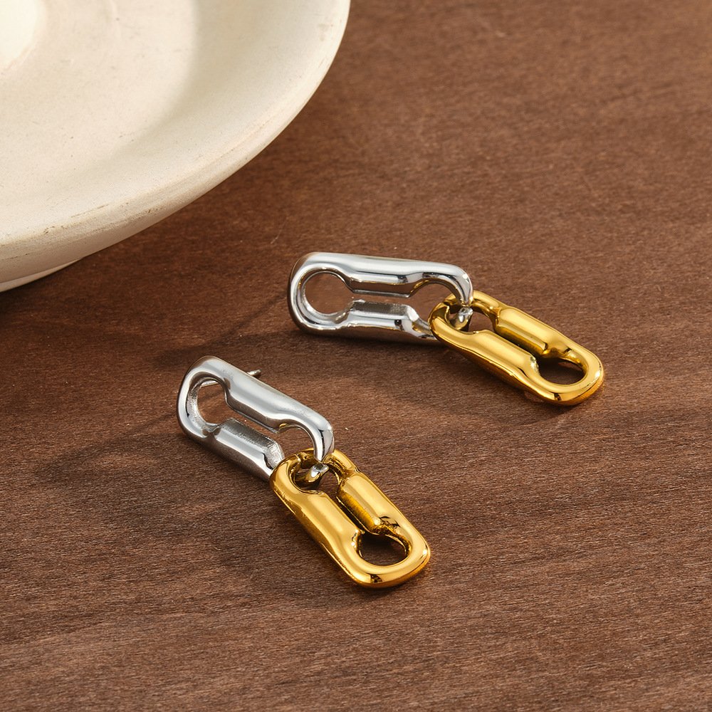 Stainless Steel Geometric Minimalist Earrings Style DM5030045 Wholesale product image