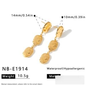 Stainless Steel Geometric Jewelry Earrings Wholesale product image